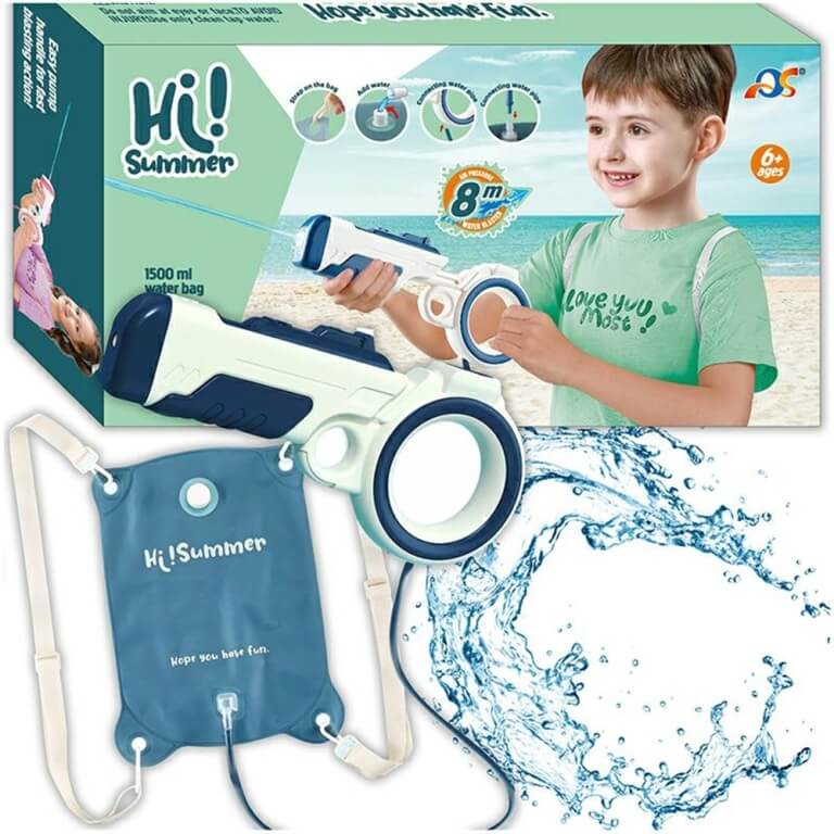 Vandens šautuvas su vandens kuprine, 1500ml