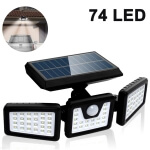 Led šviestuvas su saulės baterija, IP65 2400 mAh