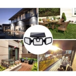 Led šviestuvas su saulės baterija, IP65 2400 mAh