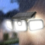 Led šviestuvas su saulės baterija, IP65 2400 mAh