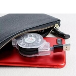 Ištraukiamas USB įkrovimo laidas, 120 cm micro USB, TYPE-C USB, iOS lightning