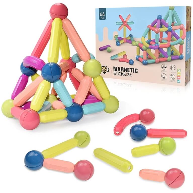 Magnetinis konstruktorius, 64vnt.