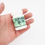 Veido dažai makiažas, Zombis