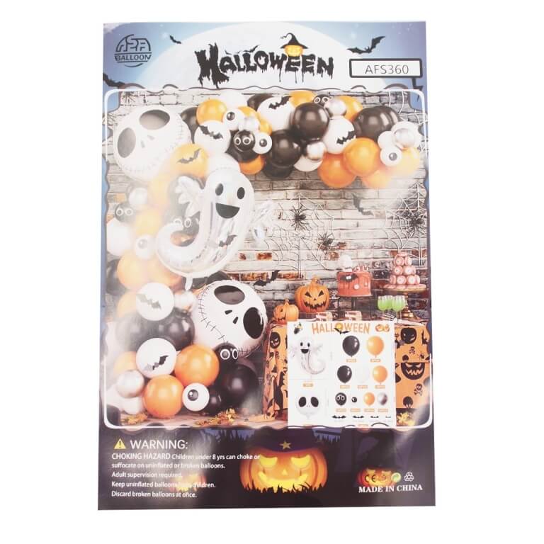 Balionų girlianda, Halloween