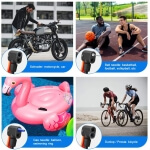 Dviračio pompa su manometru