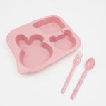 Vaikiška lėkštė su skyreliais, 26x22cm