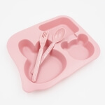 Vaikiška lėkštė su skyreliais, 26x22cm