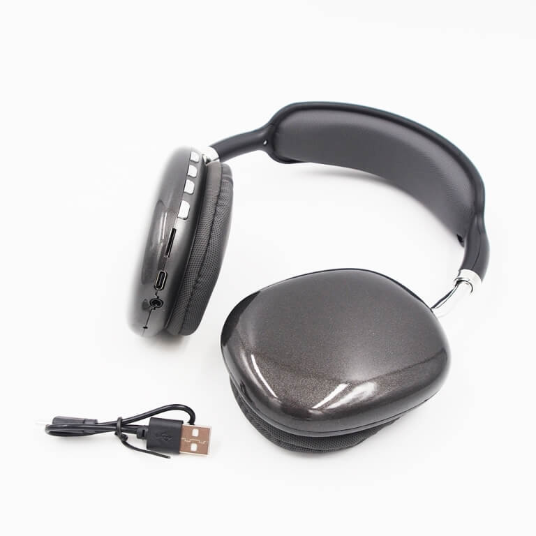 Belaidės ausinės, juodos