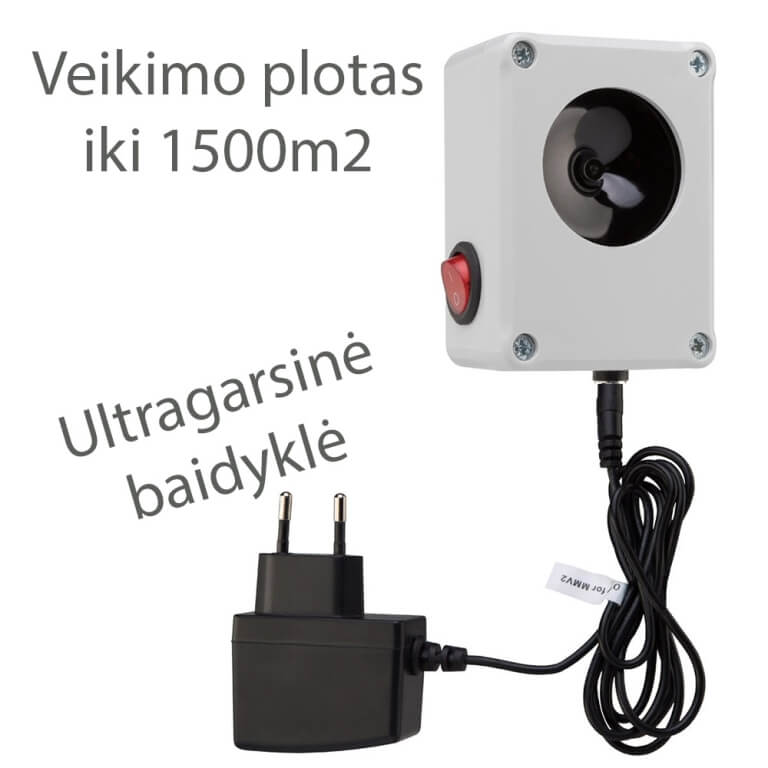 Profesionali ultragarsinė baidyklė, 1500m2