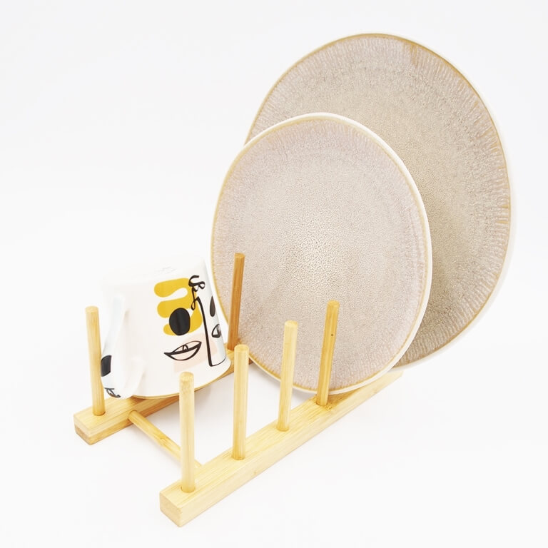 Bambukinė indų džiovyklė, 25×12×12 cm