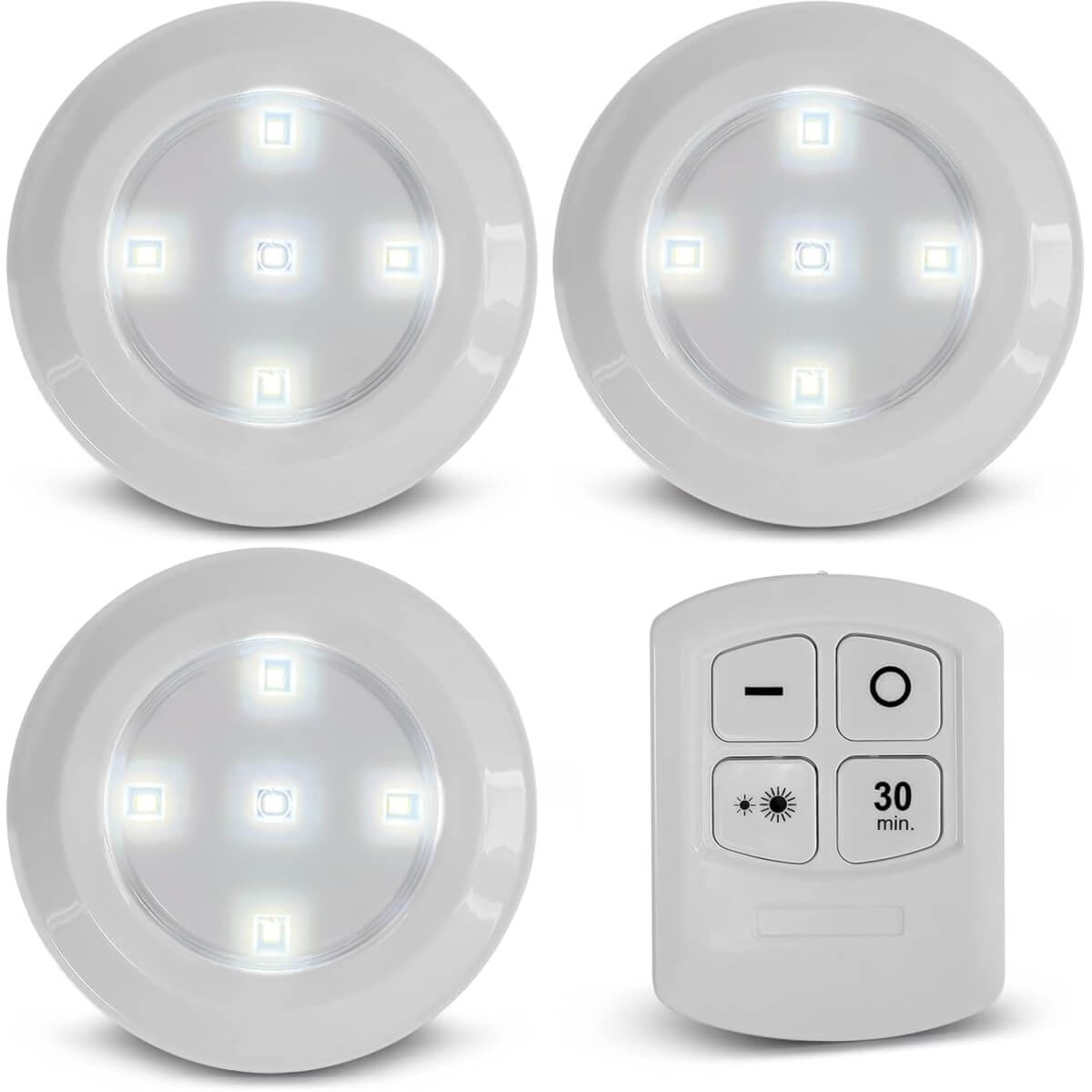 Led lemputės su pulteliu, 3vnt.