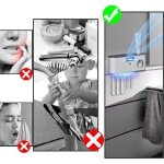 Dantų šepetėlio laikiklis, įkraunamas