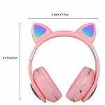 Bevielės ausinės su led , juodos