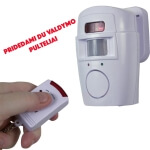 Belaidė signalizacija su valdymo pulteliu, 105dB