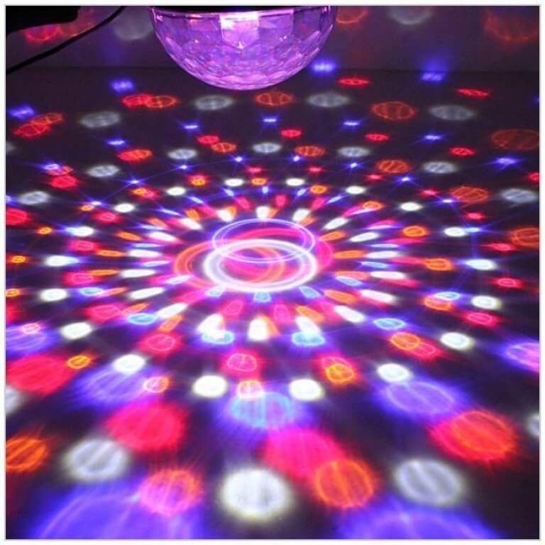 Led disco kamuolys, 18x18x15cm