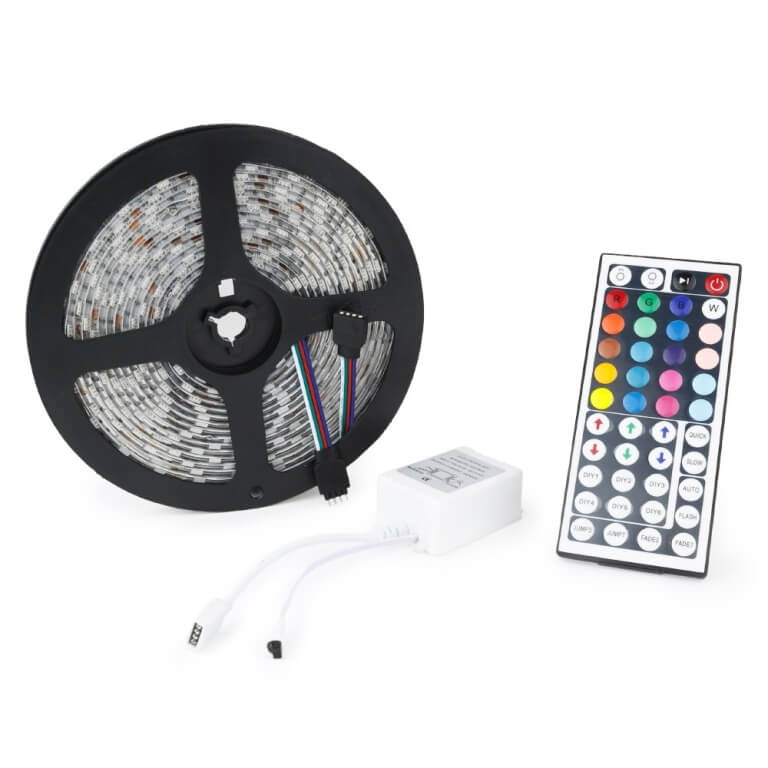 Rgb led juosta 5m, 16 spalvų