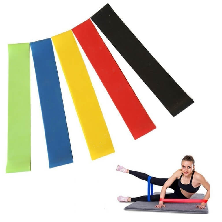 Pasipriešinimo gumos mankštai, 5vnt.