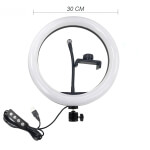 Žiedo formos lempa fotografavimui makiažui, 24W