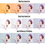 Žiedo formos lempa fotografavimui makiažui, 24W