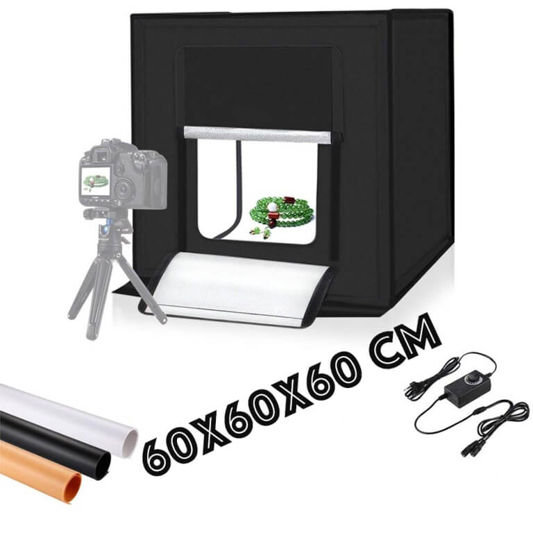 Profesionali foto dėžė su led apšvietimu, 60cm