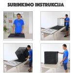 Profesionali foto dėžė su led apšvietimu, 60cm