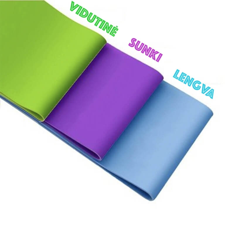 Pasipriešinimo gumų rinkinys, 3 vnt.