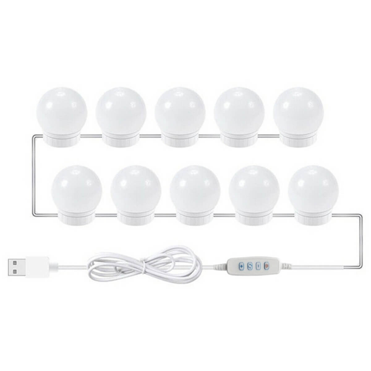 Veidrodžio lemputės, 10led