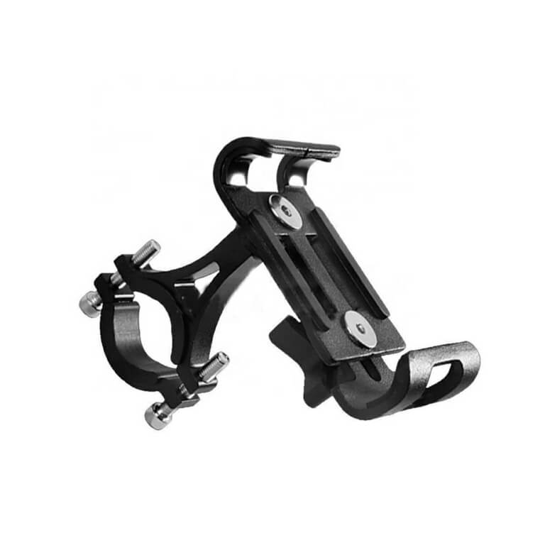 Metalinis dviračio telefono laikiklis , juodas