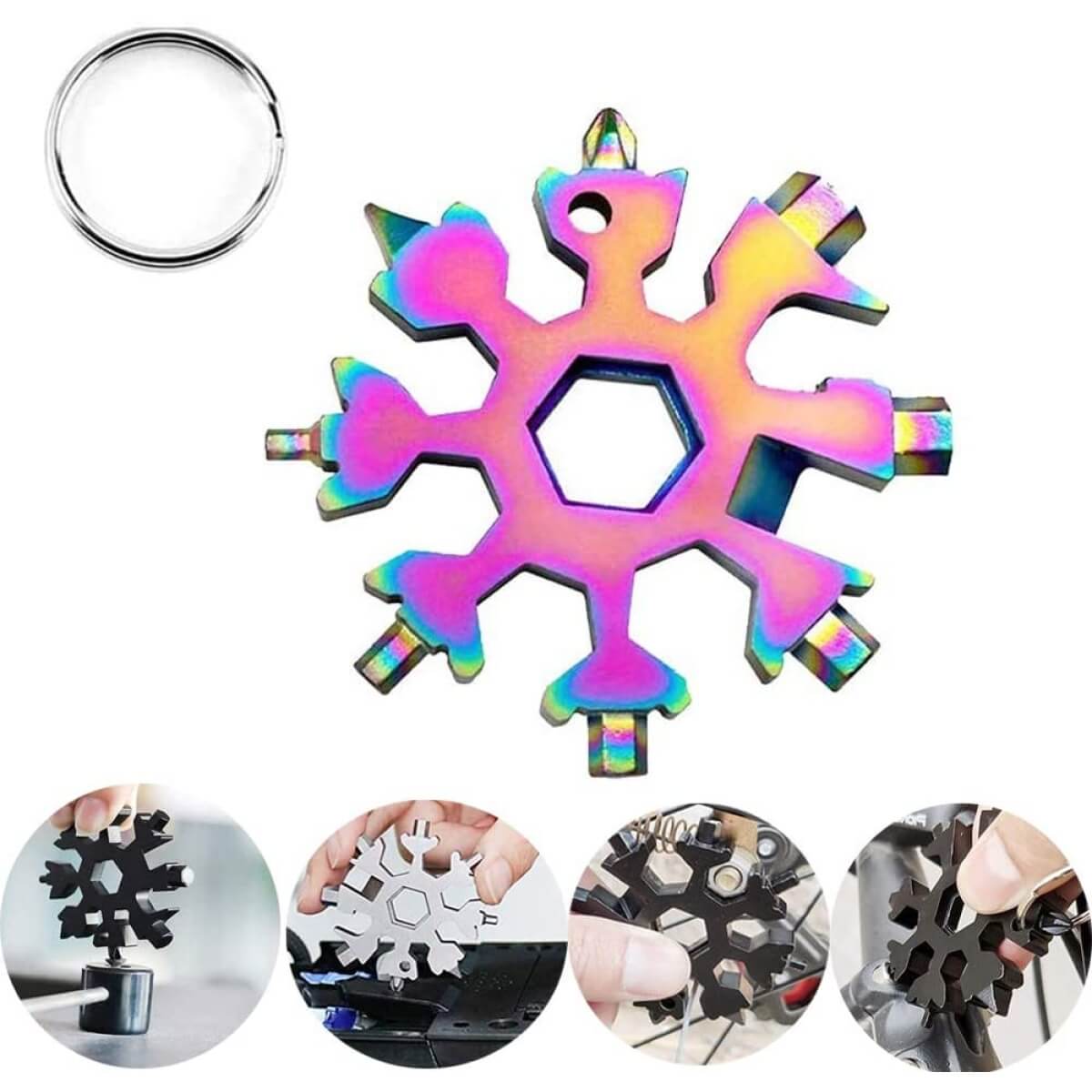 Universalus raktas pakabukas, 18in1