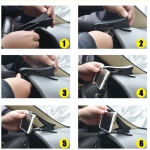 Telefono laikiklis, juodas iki 6,5 colio