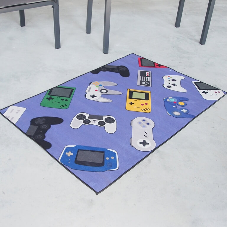 Vaikiškas kilimas 120x80cm, Gamer violetinis