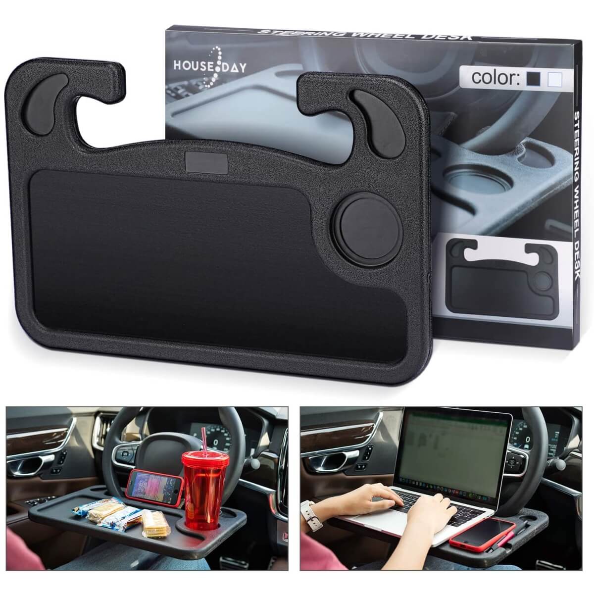 Staliukas automobiliui, juodas