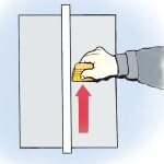 Mentelė lipdukų klijavimui brauklė, ruda