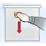 Mentelė lipdukų klijavimui brauklė, ruda