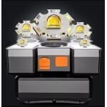 Galvos prožektorius, 9x XPE LED