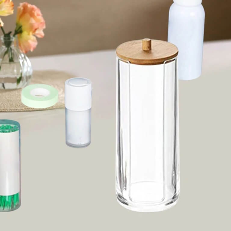 Skaidri dėžutė makiažo valymo servetėlėms, 17cm