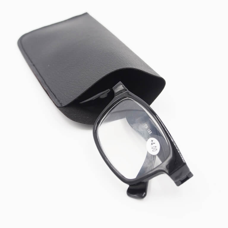 Akinių dėklas, juodas