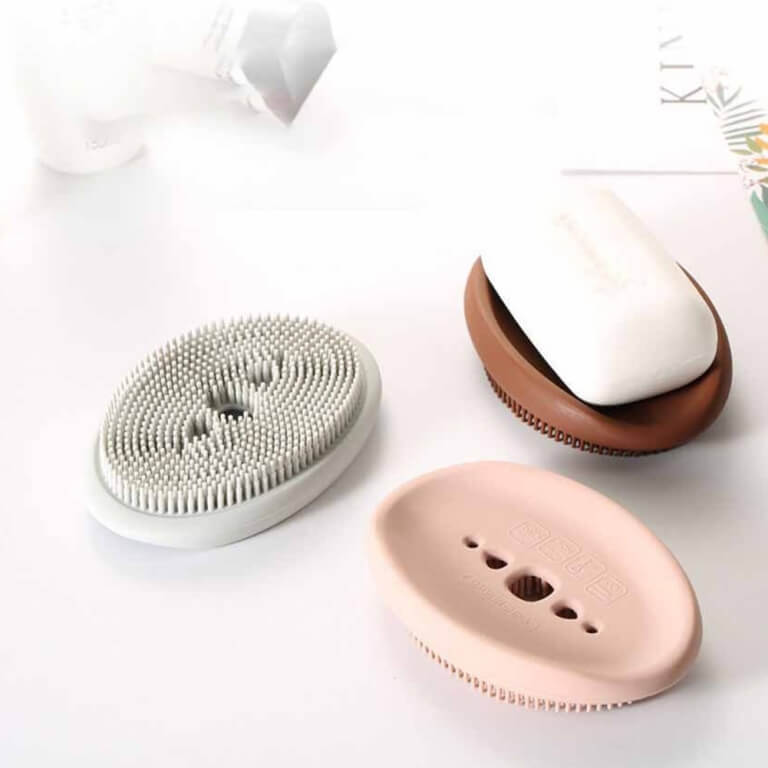 Muilinė su šepetėliu, silikonas