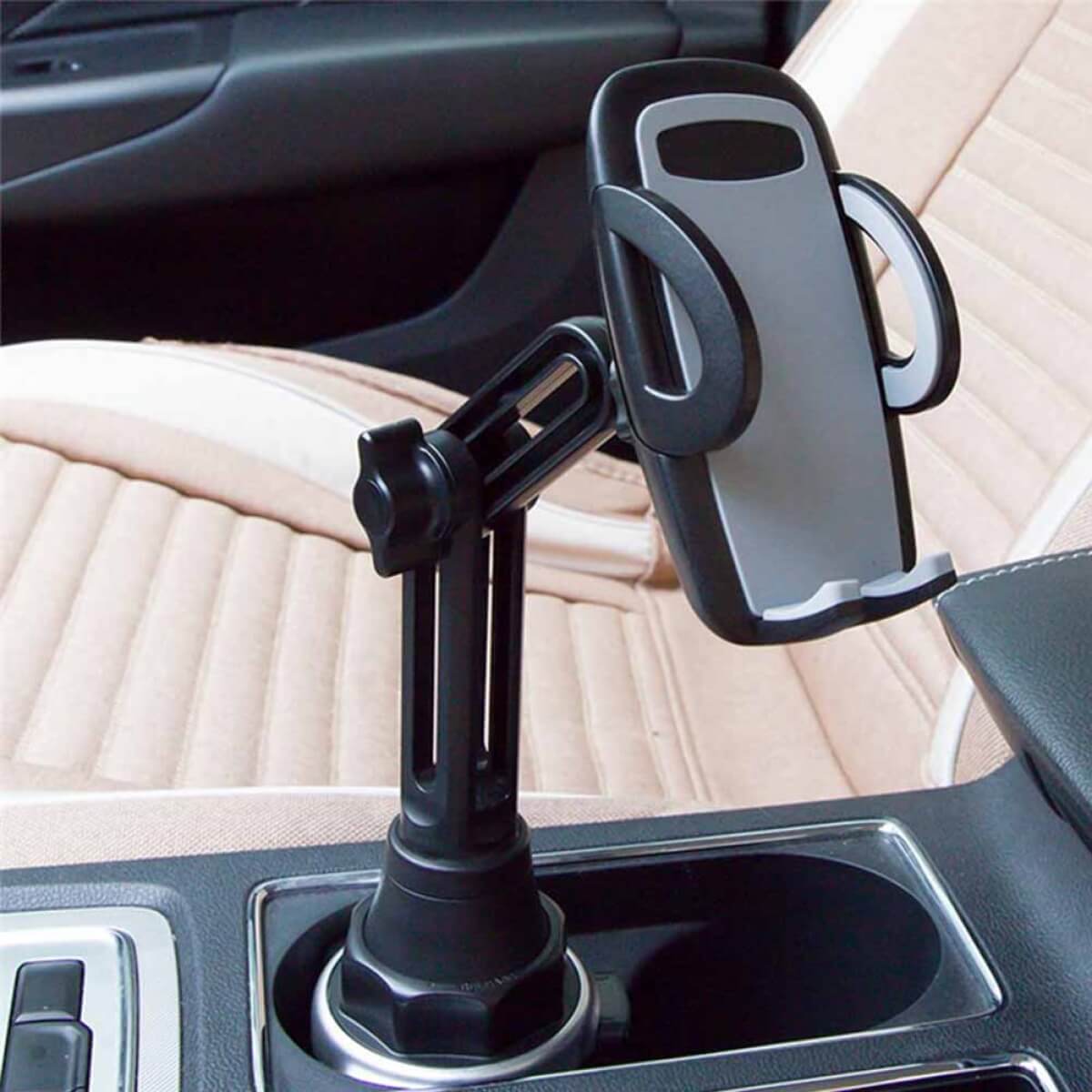 Telefono laikiklis automobiliui, juodas