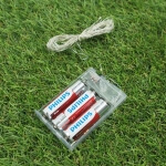 Girlianda su baterijom 50 led, Šiltai Balta