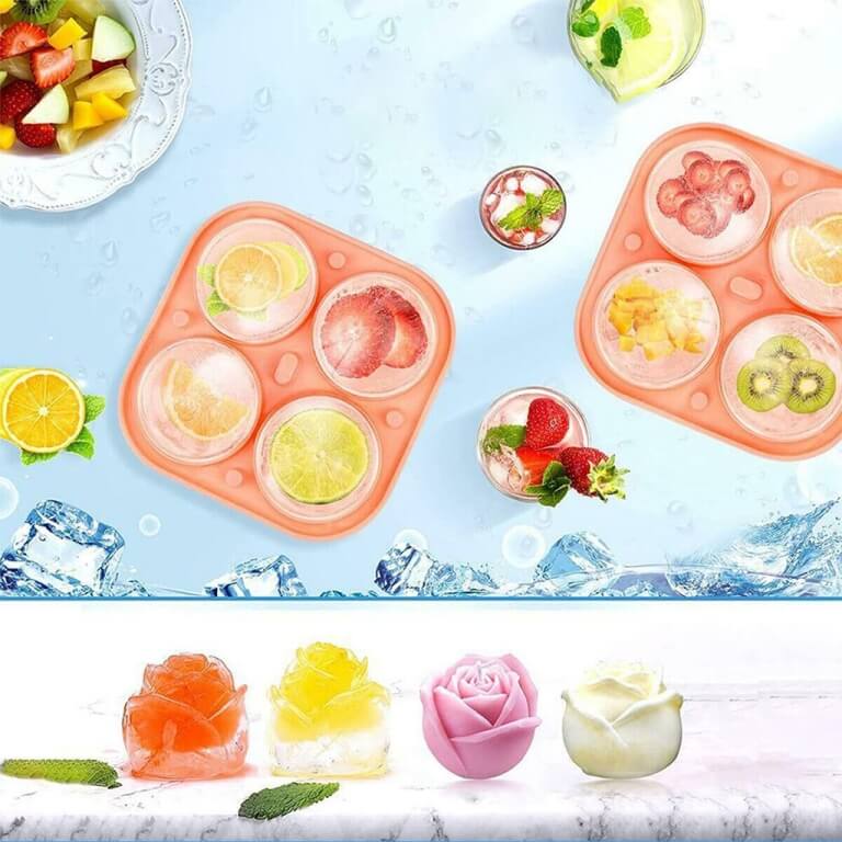 Silikoninė forma ledukams, Rožė