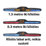 Parkavimo sistema su 4 davikliais