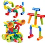 Konstruktorius spalvoti vamzdeliai, 76 vnt