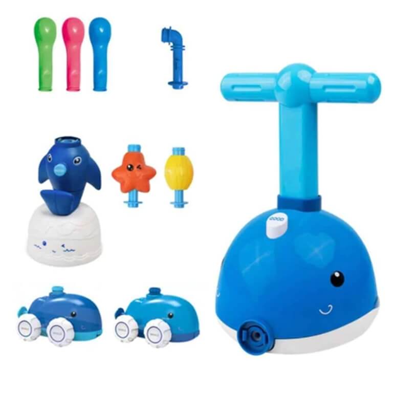 Balionų mašinėlės su pompa, mėlynas