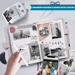 Bluetooth nešiojamas spausdintuvas, 1000 mAh