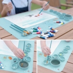 Silikoninis piešimo kilimėlis, Rožinė