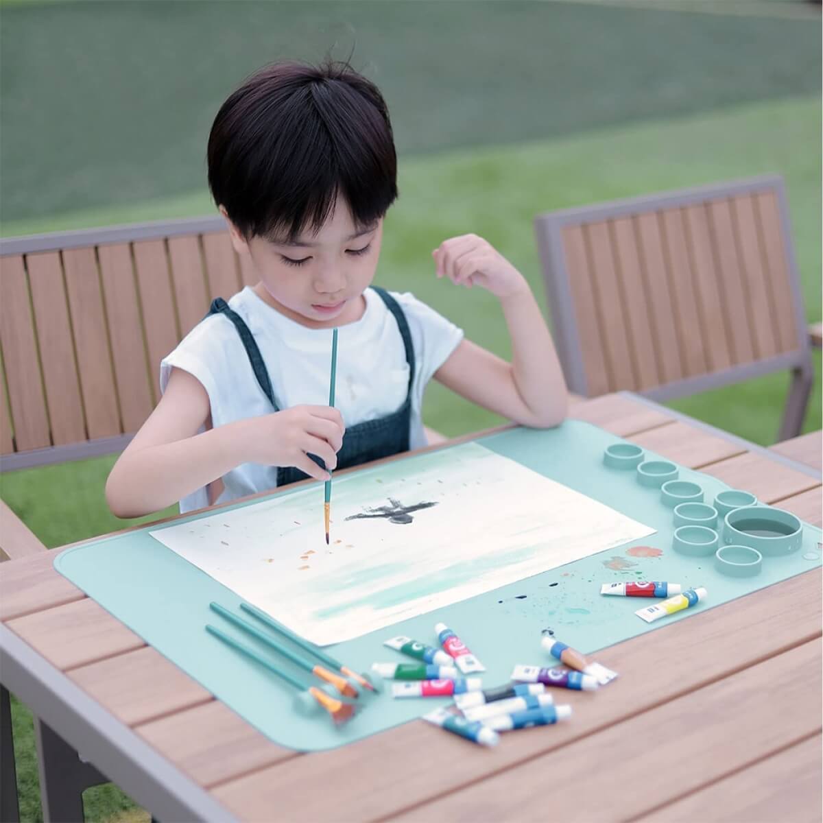 Silikoninis piešimo kilimėlis, Mėlynas