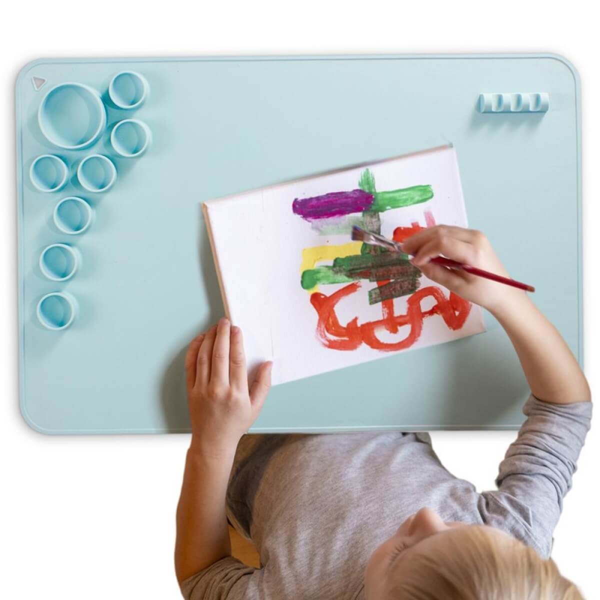 Silikoninis piešimo kilimėlis, Mėlynas