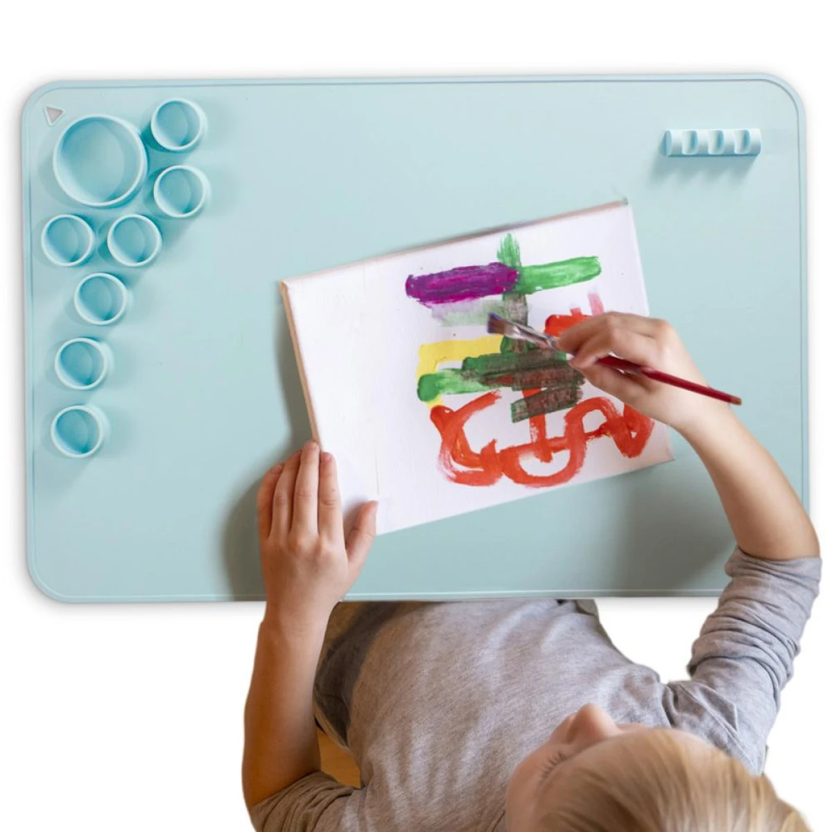 Silikoninis piešimo kilimėlis, Mėlynas