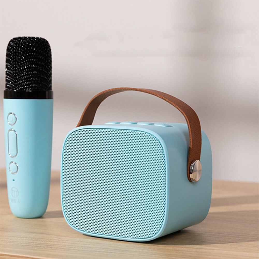 Belaidė kolonėlė su mikrofonu 6w, Mėlyna Belaidė kolonėlė su mikrofonu 6w, Mėlyna